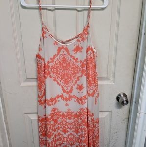 Orange flower dress